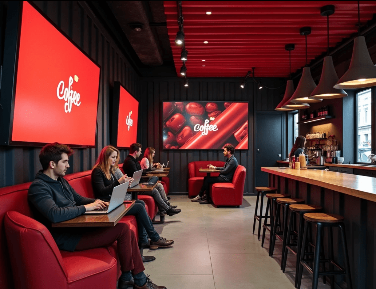 Bean You® café — outdoor seating